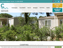 Tablet Screenshot of campingcasadicaccia.com